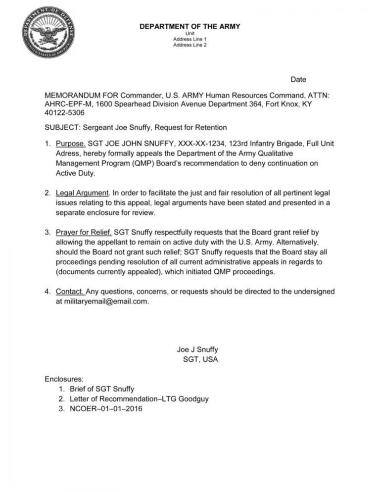 005 Army Memorandum Template For Record Impressive Ideas Doc In Army