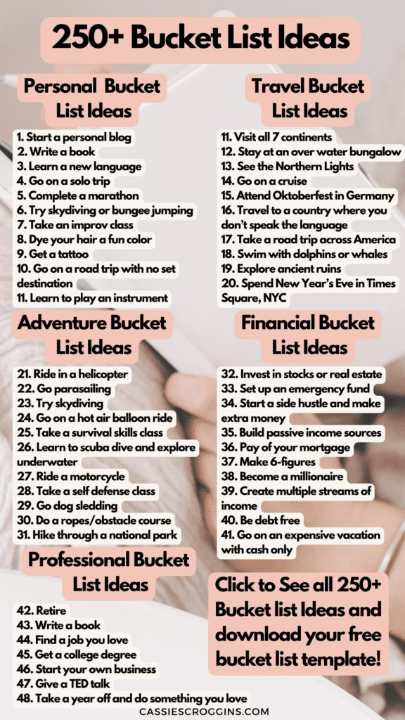 100 Simple Bucket List Ideas List Image Bucket List Life Bucket