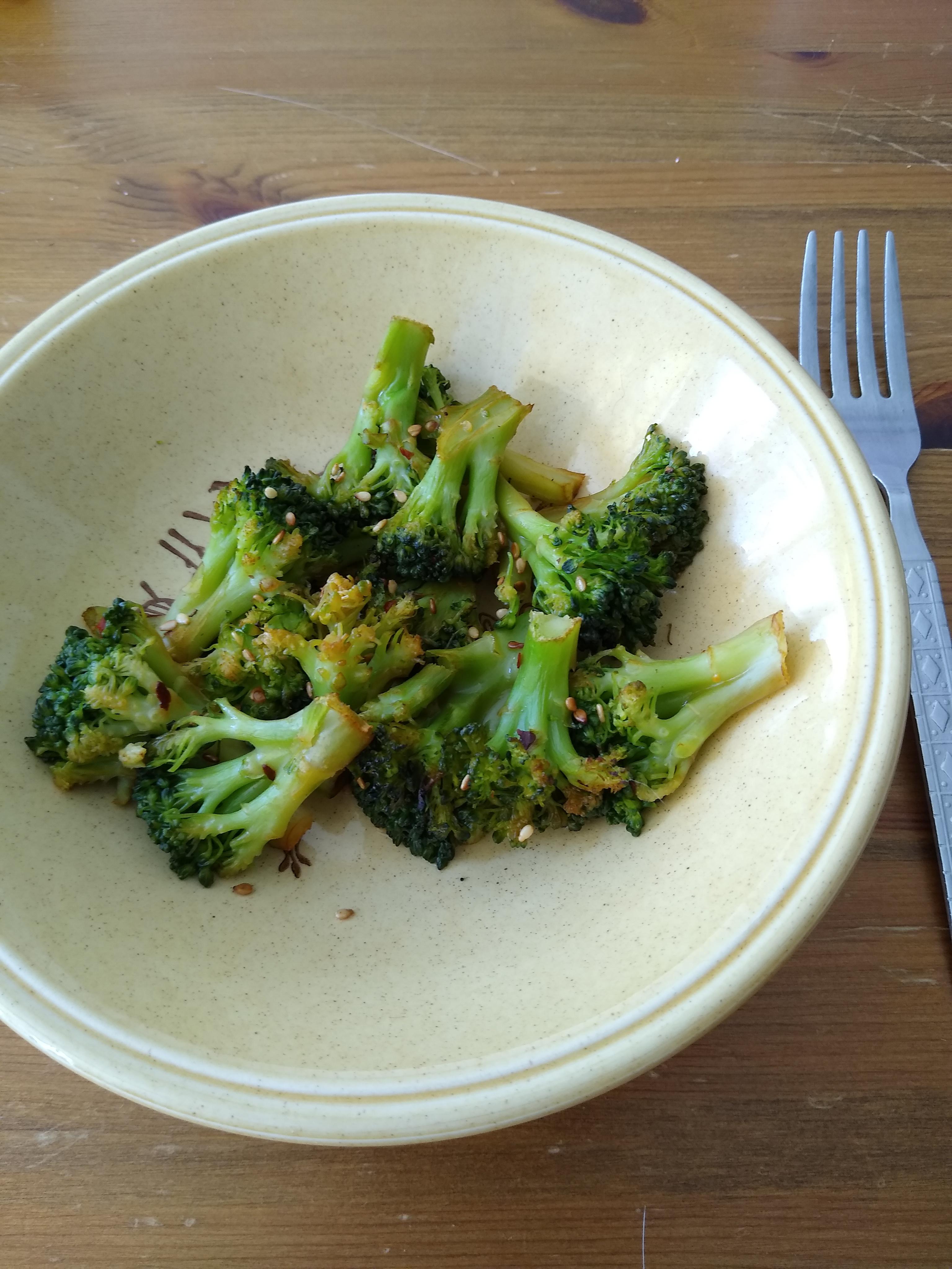 100G Broccoli Chilli Flakes 1 Cal Olive Oil And A Bunch Of Soy Sauce