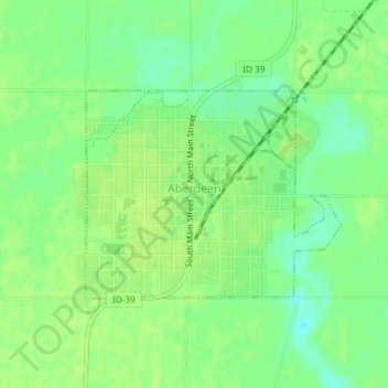 1Up Travel Maps Of Mississippi Aberdeen Topographic Map Original