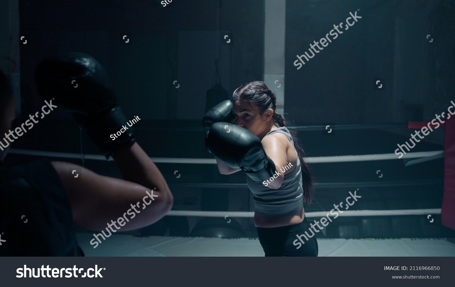 2 587 Female Boxers Sparring Images Stock Photos Vectors Shutterstock