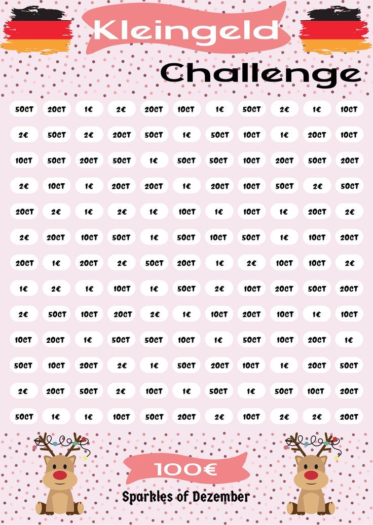 2 Euro Challenge Spar Challenge Sparchallenge Sparen Mit Etsy De In