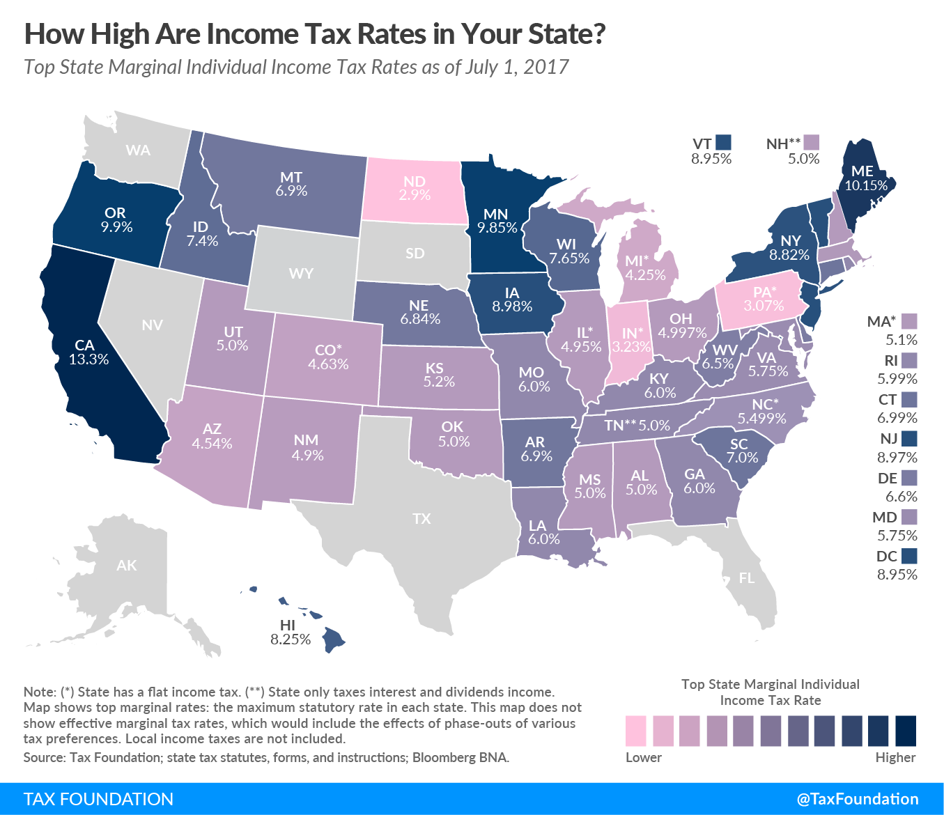 2023 State Income Tax Rates And Brackets Tax Foundation