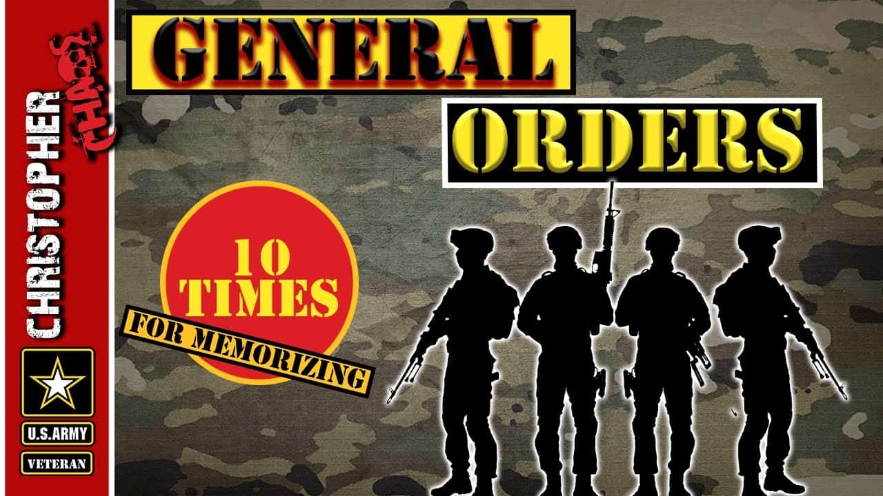 3 General Orders Of The Army