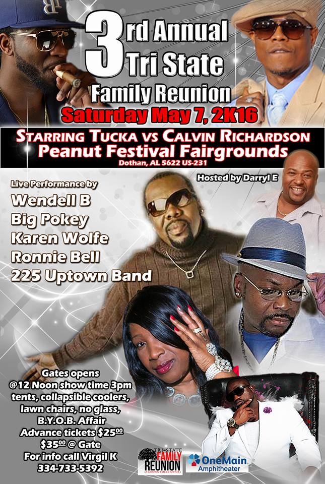 3Rd Annual Tri State Family Reunion May 7 Dothan Ala Tickets