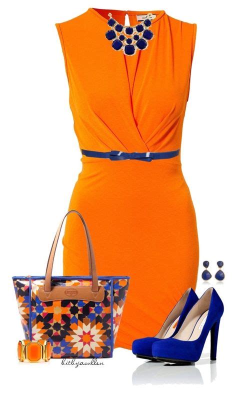 5 Navy And Orange Dress Outfits For A Stunning Summer Look