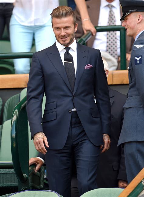 A Navy Suit And Tie 42 Pics That Prove David Beckham Is Sexy No