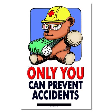 Ai Sp122 Only You Can Prevent Accidents Injuries Safety Poster