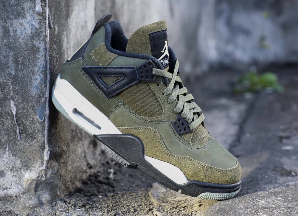 Air Jordan 4 Craft Medium Olive Fb9927 200 Sbd