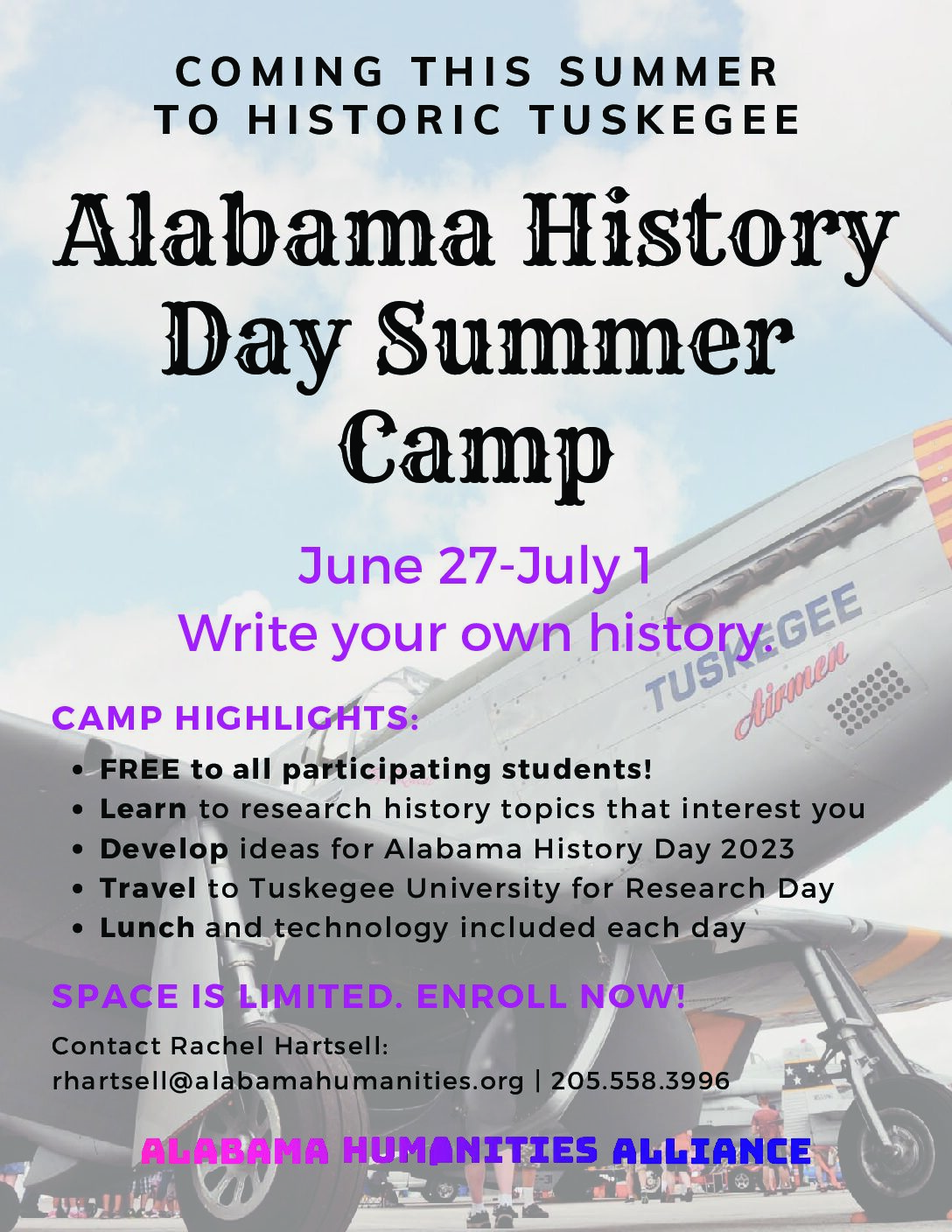 Alabama History Day Summer Camp Alabama Humanities Alliance