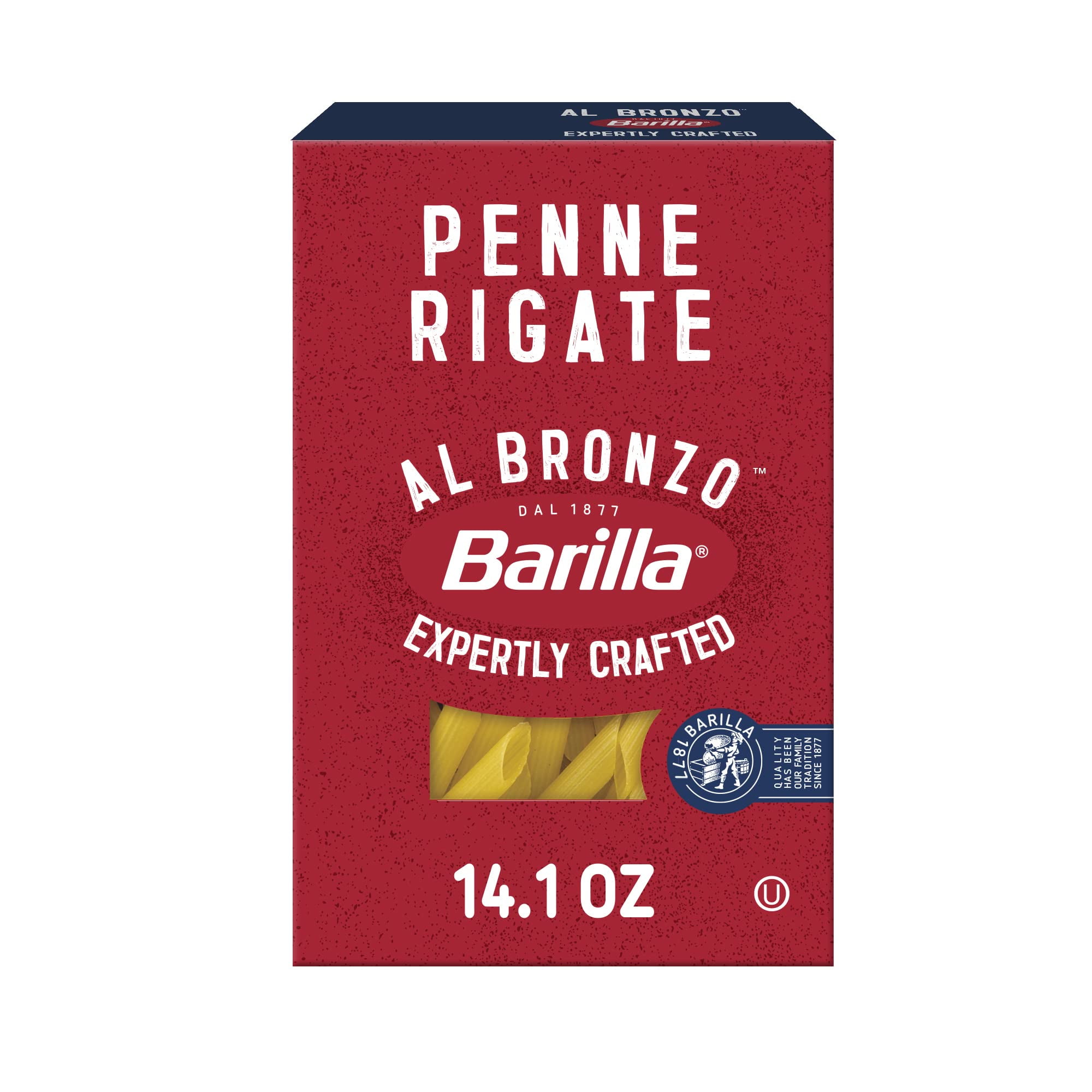 Amazon Com Barilla Al Bronzo Penne Pasta 14 1 Oz Bronze Cut Pasta