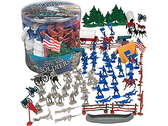 Amazon Com Civil War Army Men Action Figures Big Bucket Of Civil War