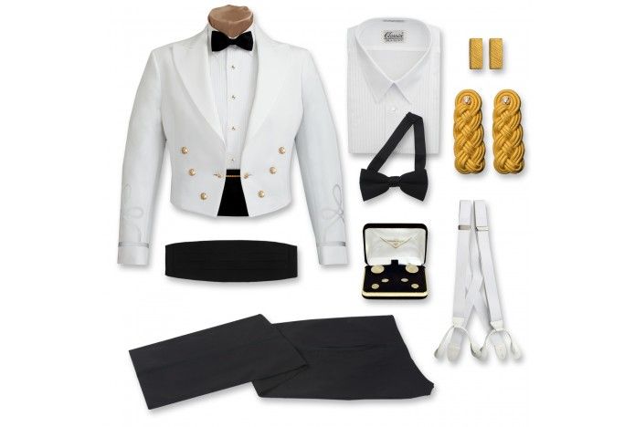 Army Male Officer White Mess Uniform Center And Accessories Marlow