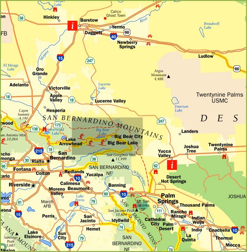 Big Bear Lake Map