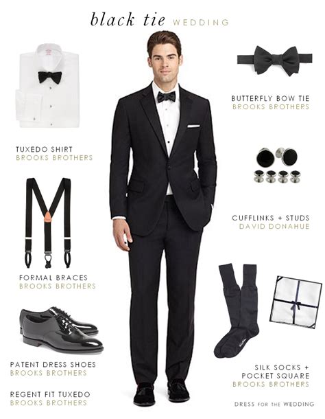 Black Tie Etiquette Black Tie Dress Code Mens Wedding Attire Black