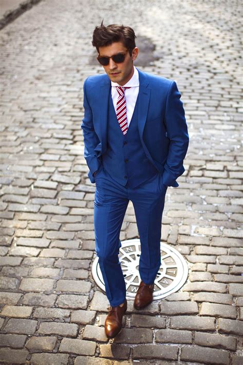 Blue Suit Brown Shoes Match Your Tie Color Shirt Color Nimble Made