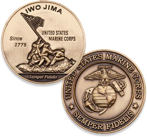 Buy Iwo Jima Marine Corps Challenge Coin Amazing 3D Design Custom