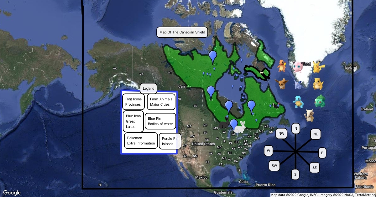 Canadian Shield Map