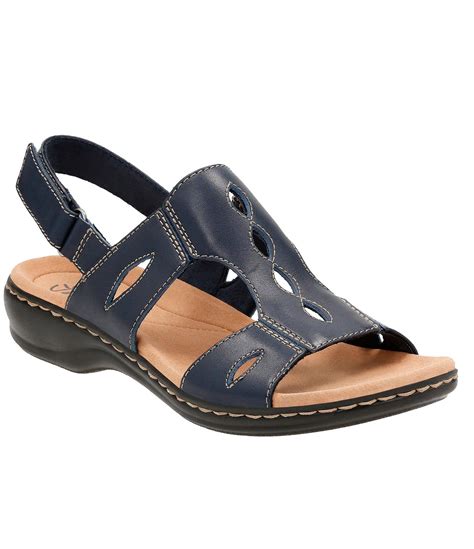 Clarks Navy Blue Leather Sandals Blue Leather Sandals Blue Sandals