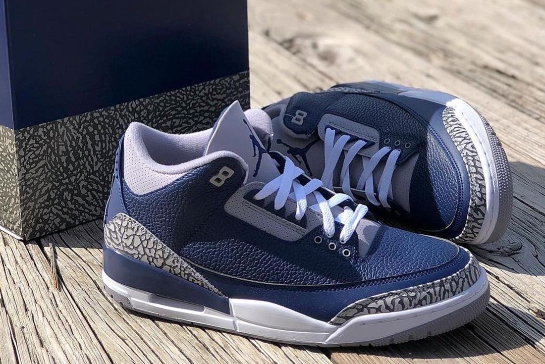 Closer Look The Air Jordan 3 Midnight Navy Sneaker Freaker