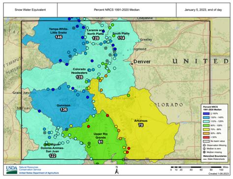 Colorado Snowpack Starting 2023 At Above Normal Levels In Most Major