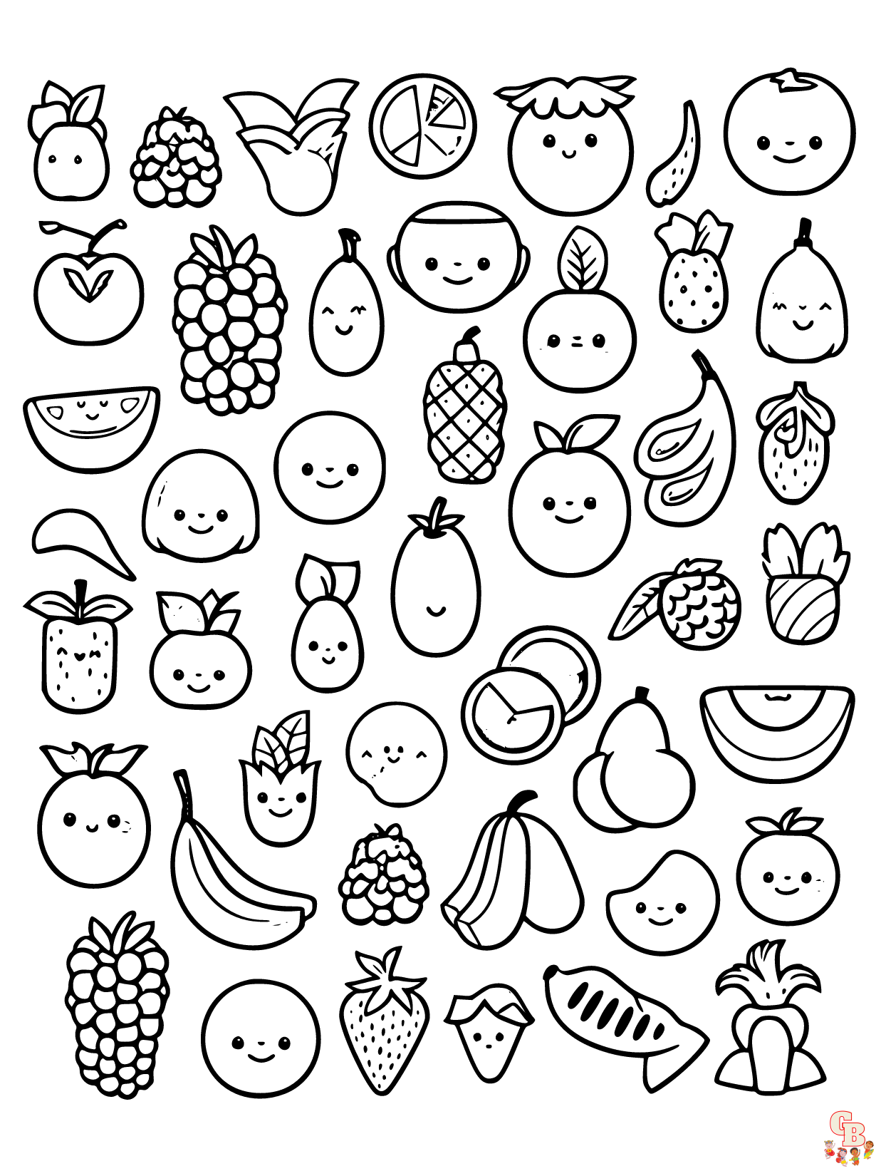 Coloring Pages Fruit