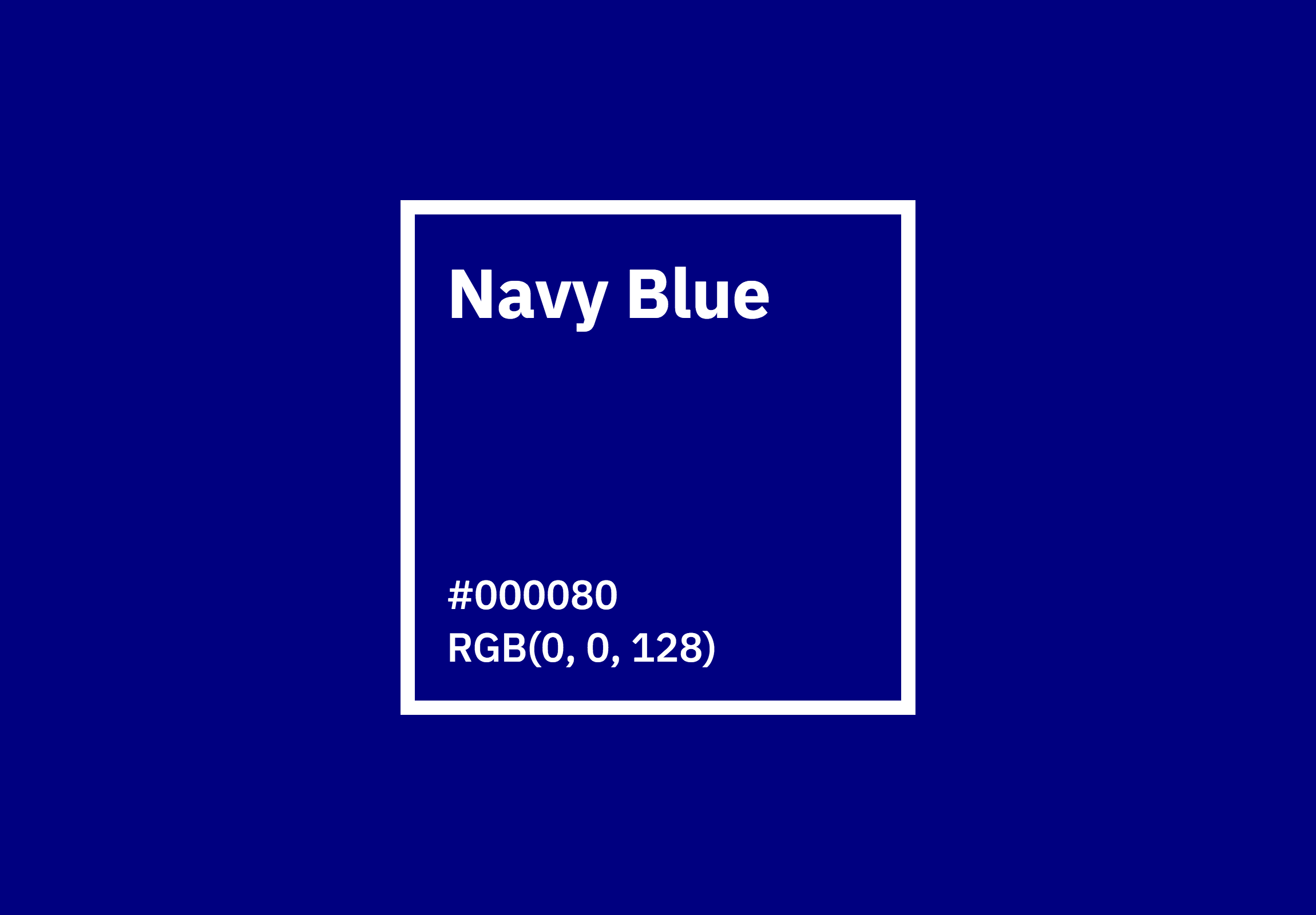 Colour Code For Navy Blue