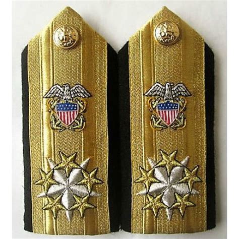 Cp New Us Navy Six Stars Admiral Rank Hi Quality Shoulder Boards