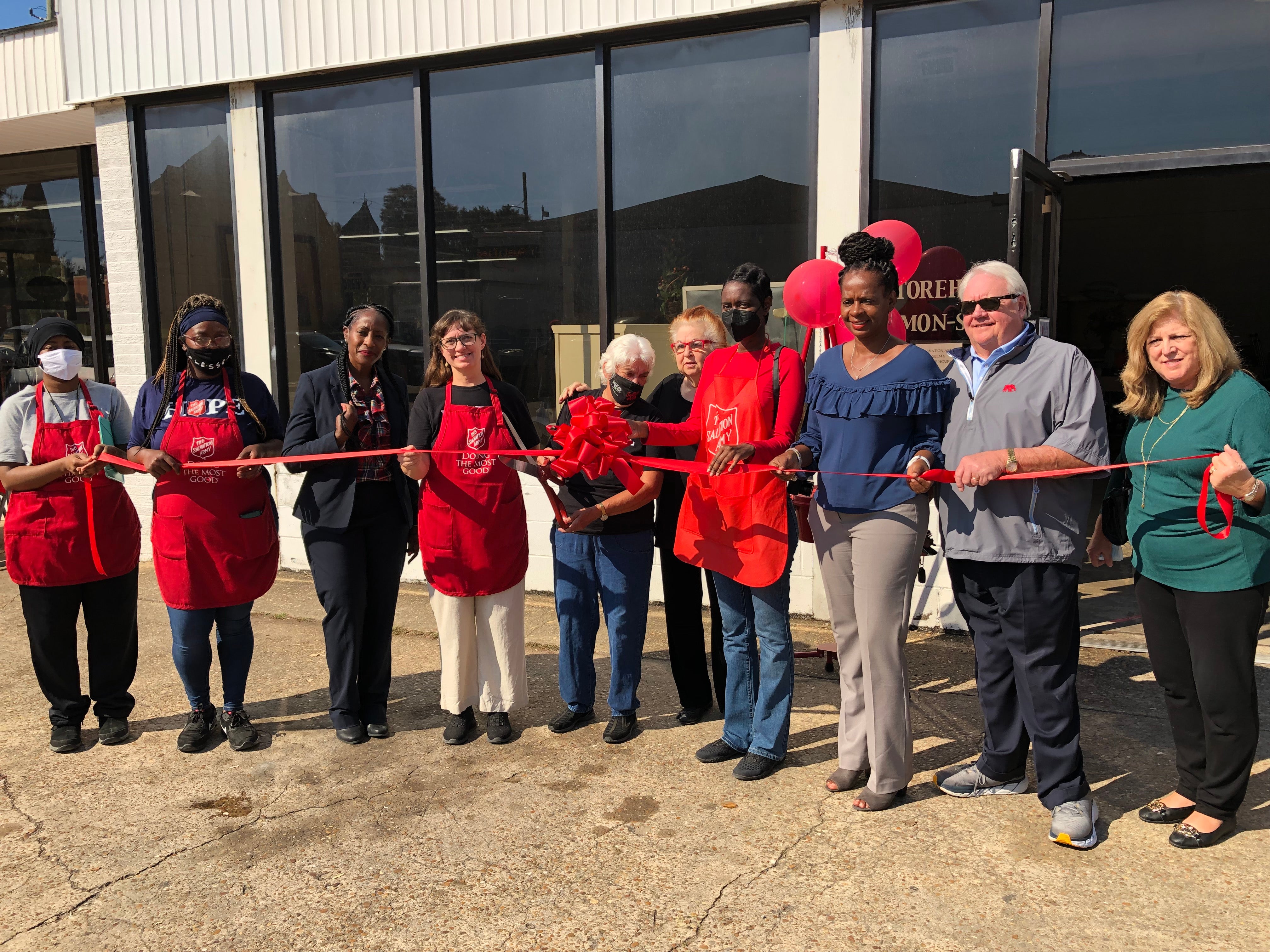 Cutting The Ribbon On The The Salvation Army S Santa Clarita Service