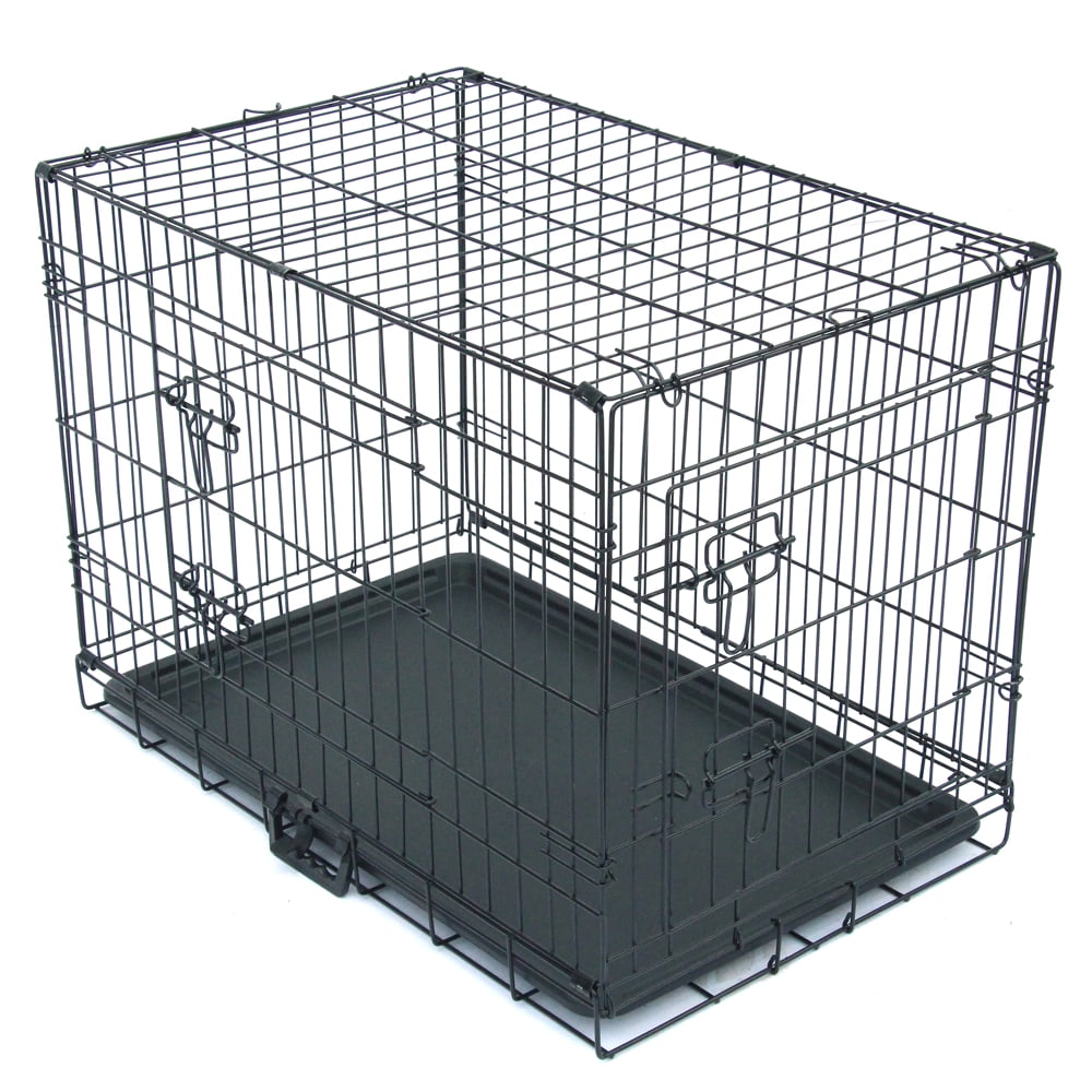 Dog Crate For Small Dog Crate Clearance 24 Double Door Folding Metal