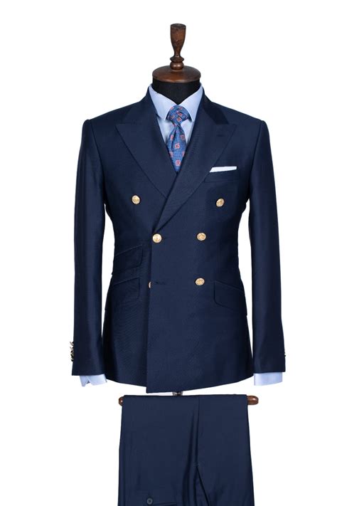 Doublebreasted Navy Suit: Elevate Your Style With Classic Tailoring