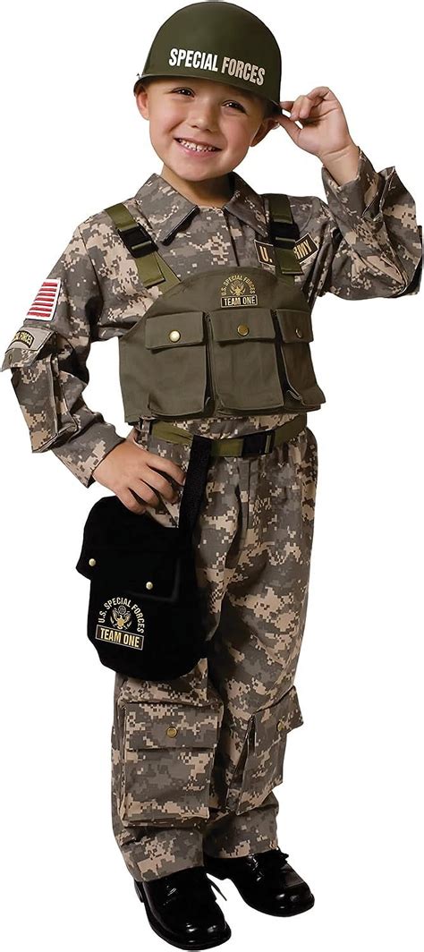 Dress Up America Kids Army Costume Complete Military Uniform With