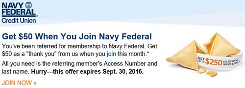 Expired Navy Federal Cu 50 Bonus Up To 250 In Referral Bonuses