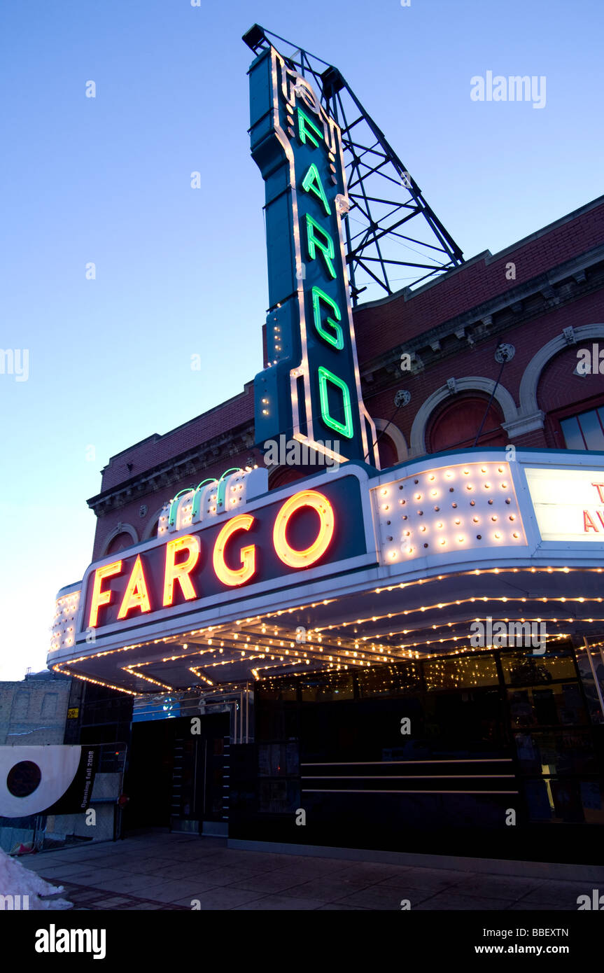 Exterior Of Fargo Theater Fargo North Dakota Stock Photo Alamy