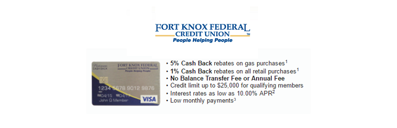 Fort Knox Credit Union Visa Platinum Card Review: Earn 5% Cash Back On ...