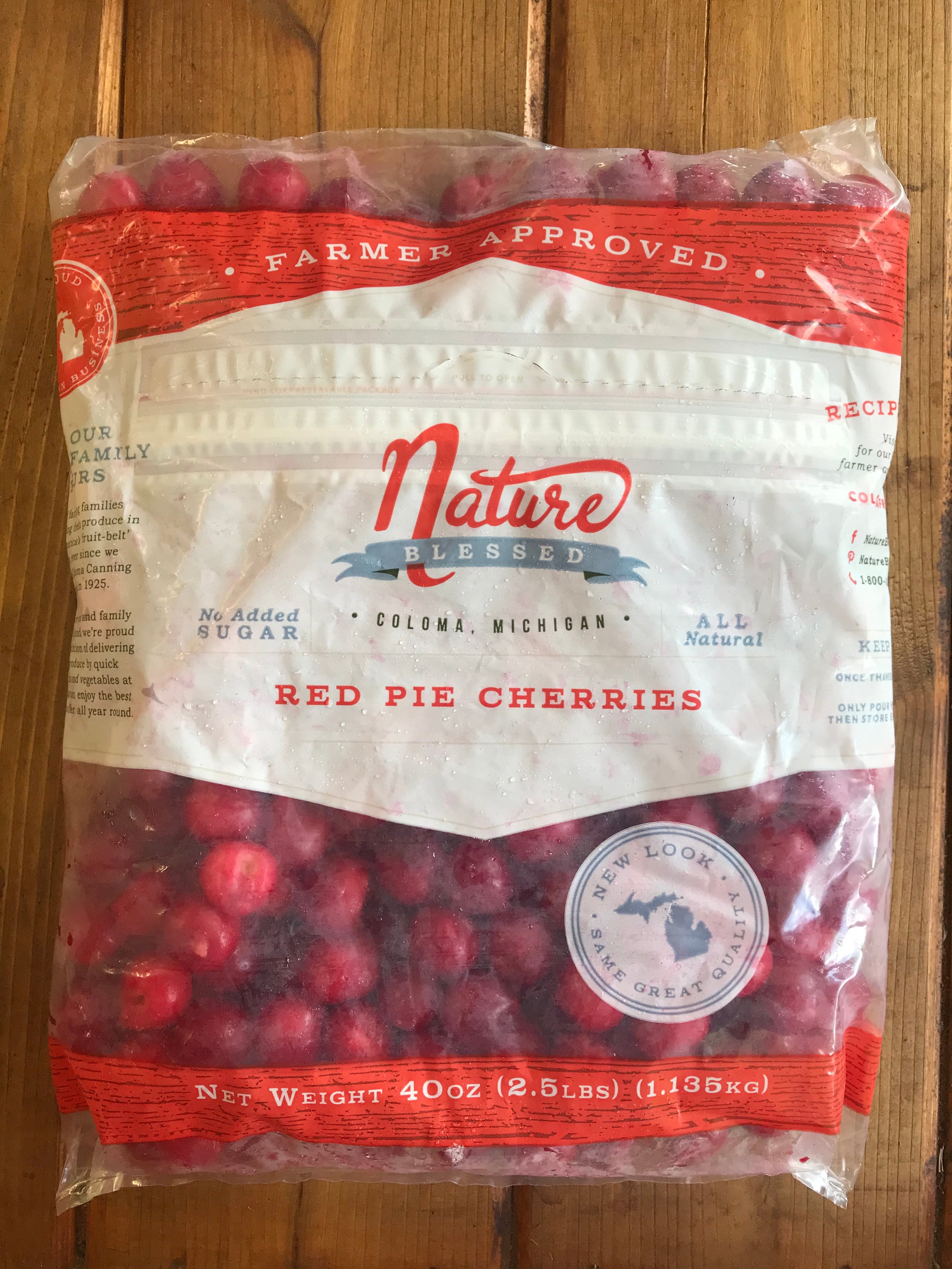 Frozen Tart Cherries 1 Lb Bag