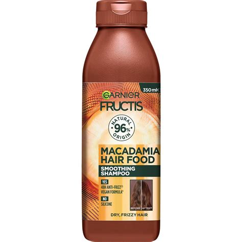 Garnier Fructis Hair Food Smoothing Macadamia Shampoo 350Ml Woolworths