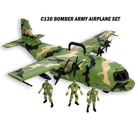 Giant C130 Bomber Army Airplane Toy For Kids Air Force Combat