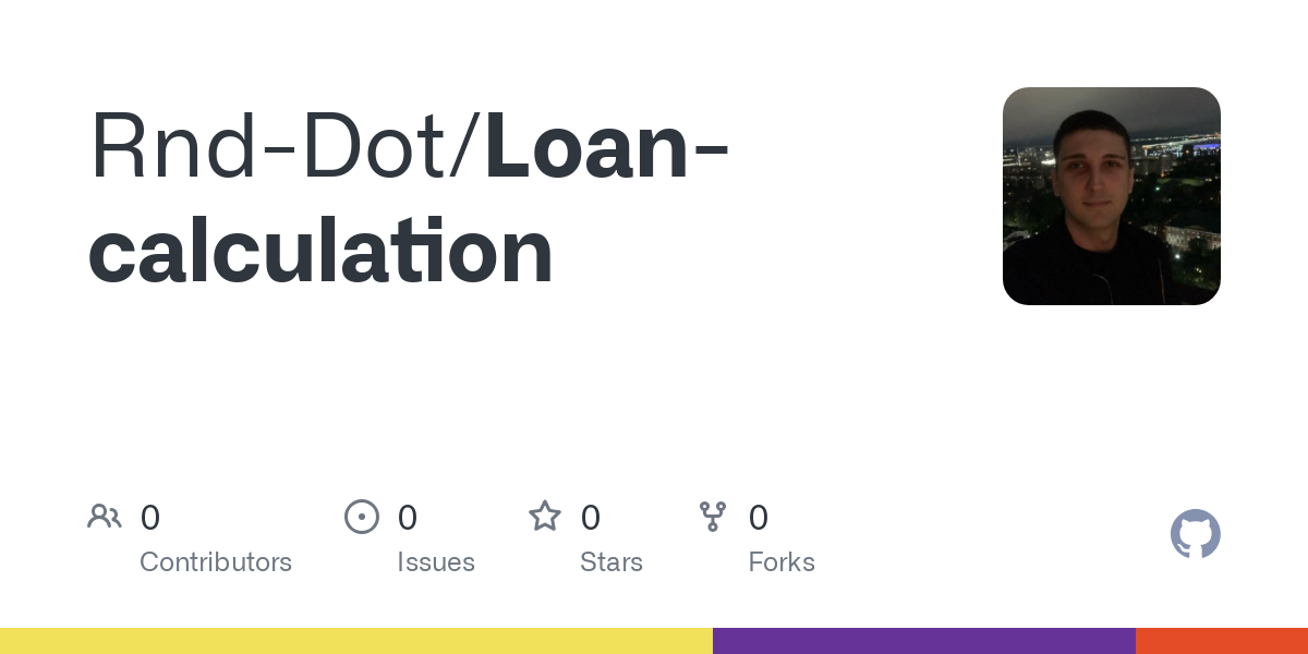 Github Rnd Dot Loan Calculation