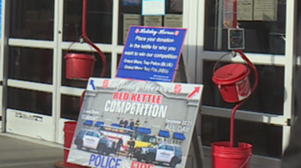 Grand Blanc Twp Police And Fire Compete To Raise Money For Salvation Army