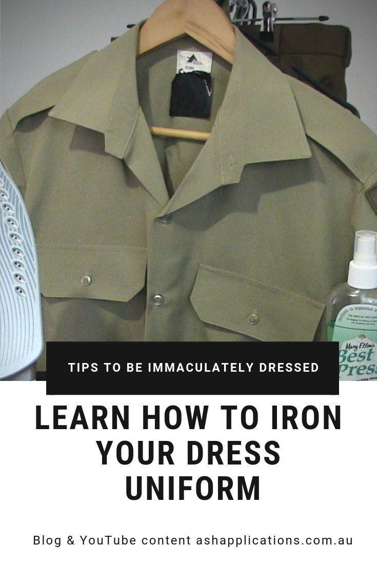 Hints Hacks Tips And Keepers How To Iron Your Dress Uniforms