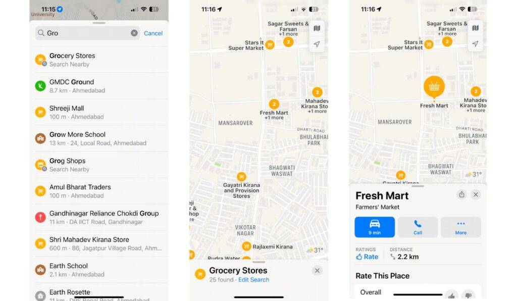 How To Find Nearest Grocery Store With Timing And Location