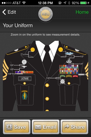 Iuniform Asu Builds Your Army Service Uniform Patch Placement For