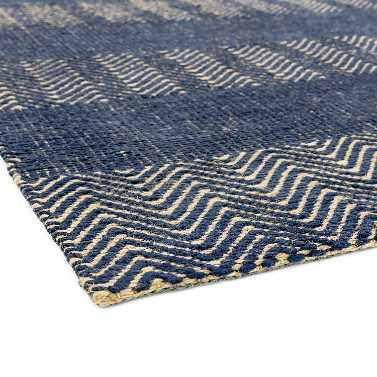 Ives Navy Blue Runner Jute Hall Runners Express Rugs Uk