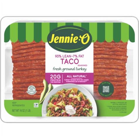 Jennie O Taco Seasoned Ground Turkey 1 Lb Kroger