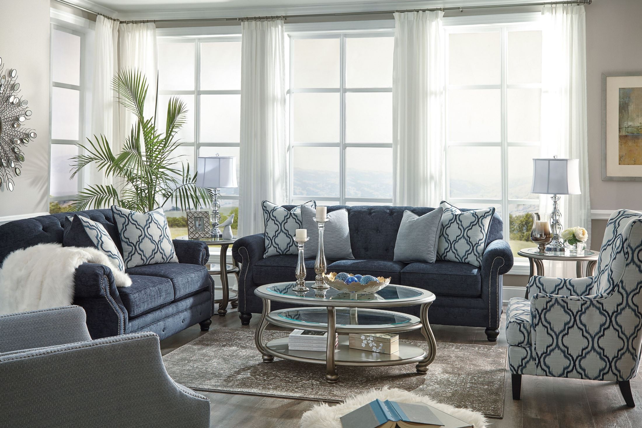 Lavernia Navy Living Room Set From Ashley Coleman Furniture