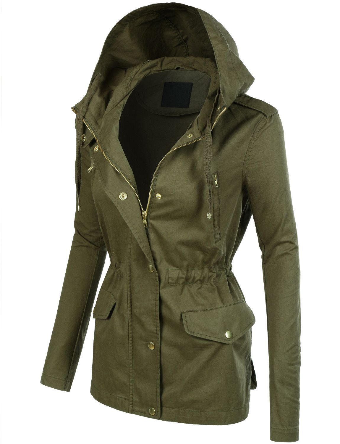 Light Hooded Anorak Jacket 1L29023j180 New Safari Jacket Women