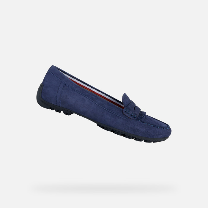 Loafers For Women Blue L7183 Blue Navy Loafers For Women Moccasins