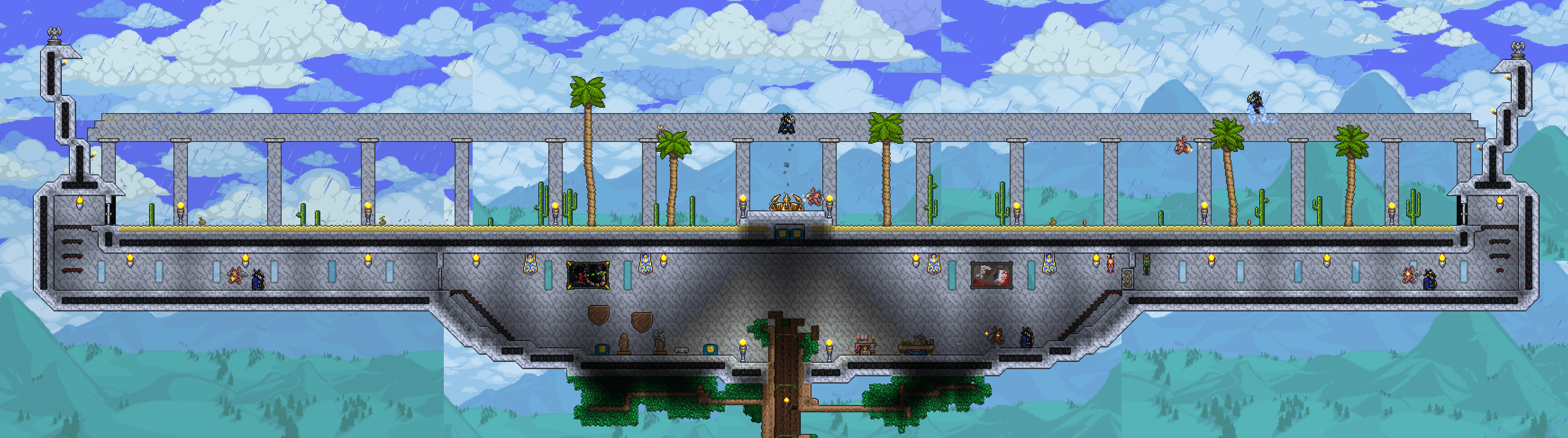 Made A Floating Arena Just To Fight The Old One S Army Decoration