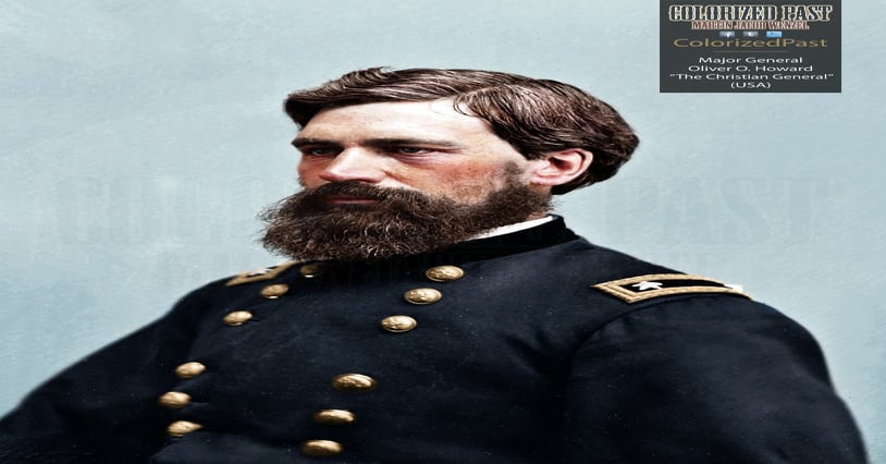 Major General Oliver Otis Howard Usa Ccw R Colorization